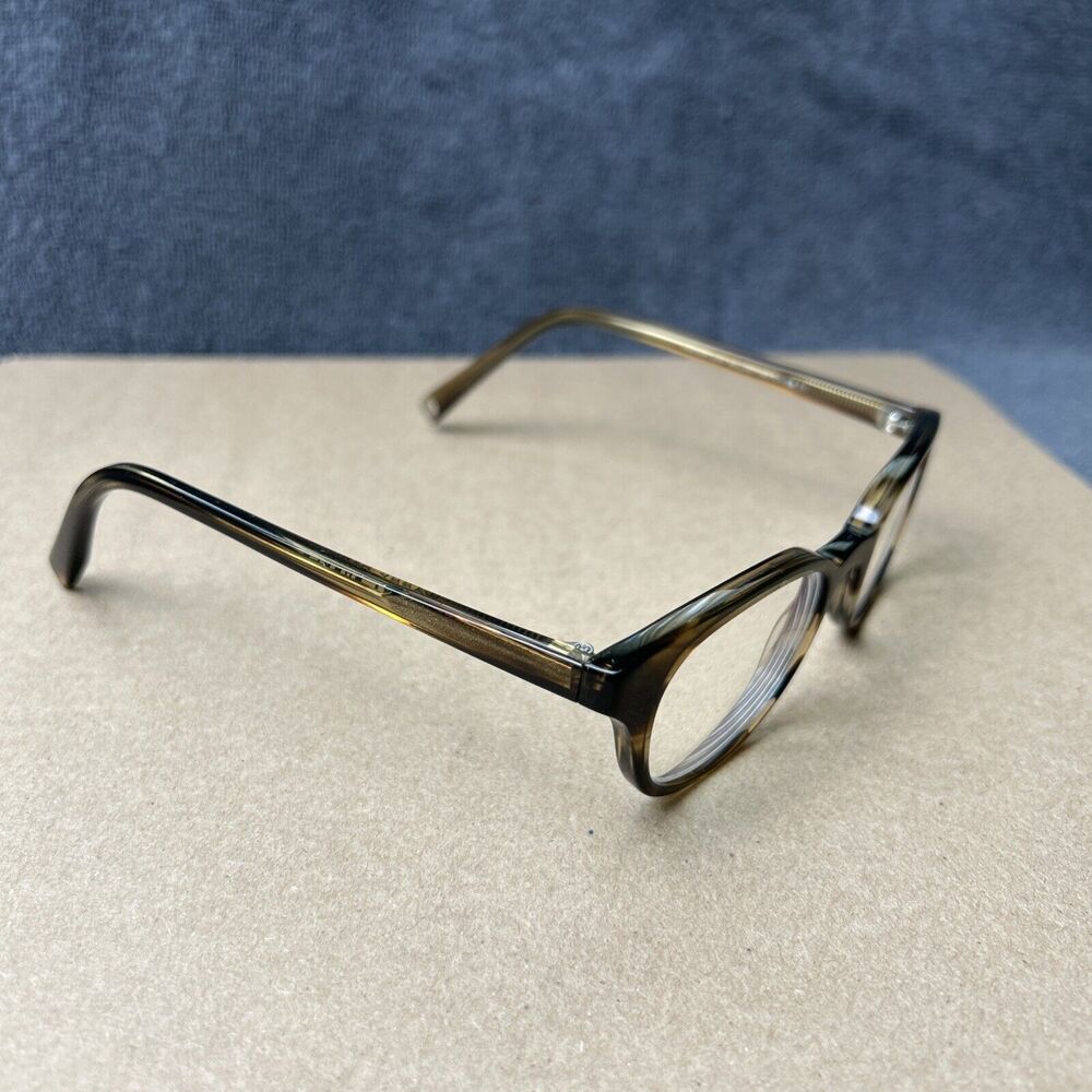 Warby Parker Eyeglasses Frames Newton 234 46-20-145 Clear Gold Full Rim.     G62